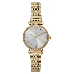 Emporio Armani Women’s Analog Stainless Steel Silver Dial 32mm Watch AR1877