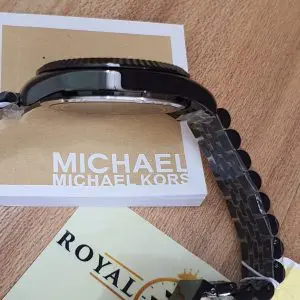 Michael Kors Men’s Chronograph Quartz Stainless Steel Black Dial 44mm Watch MK8603