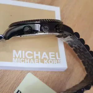 Michael Kors Men’s Chronograph Quartz Stainless Steel Black Dial 44mm Watch MK8603
