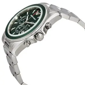 Emporio Armani Men’s Chronograph Quartz Stainless Steel Green Dial 43mm Watch AR6090