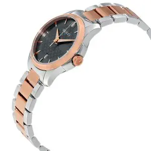 Gucci Women’s Quartz Stainless Steel Swiss Made Grey Dial 27mm Watch YA126527