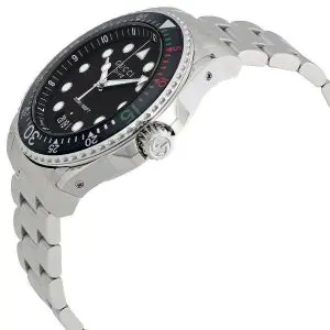 Gucci Men’s Analog Quartz Stainless Steel Swiss Made Black Dial 45mm Watch YA136208