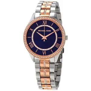 Michael Kors Women’s Quartz Two Tone Stainless Steel Blue Dial 33mm Watch MK3929