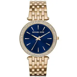 Michael Kors Women’s Quartz Stainless Steel Blue Dial 39mm Watch MK3406