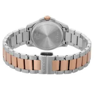 Gucci Women’s Quartz Stainless Steel Swiss Made Grey Dial 27mm Watch YA126527
