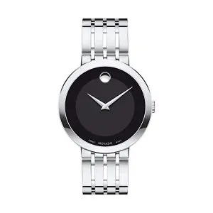Movado Men's Quartz Swiss Made Stainless Steel 39mm Watch 0607057