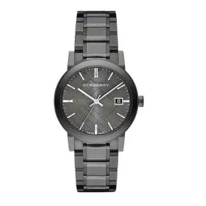 Burberry Men’s Swiss Made Stainless Steel Grey Dial 38mm Watch BU9007