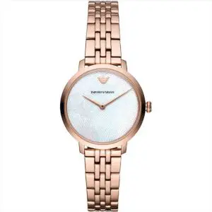 Emporio Armani Women’s Analog Stainless Steel Mother of pearl Dial 32mm Watch AR11158