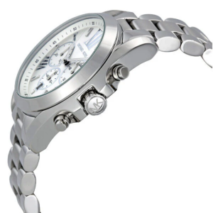Alternative view of Michael Kors Men’s Chronograph Quartz Stainless Steel Silver Dial 42mm Watch MK5535