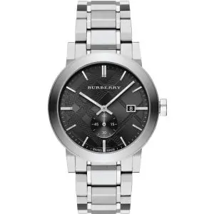 Burberry Men’s Swiss Made Stainless Steel Dark Grey Dial 42mm Watch BU9901