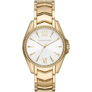Michael Kors Women’s Quartz Stainless Steel White Dial 38mm Watch MK6693
