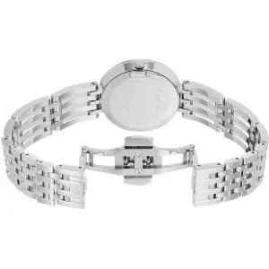 Movado Women’s Quartz Swiss Made Stainless Steel Black Dial 28mm Watch 0607051