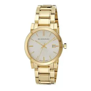 Burberry Men’s Swiss Made Stainless Steel Silver Dial 38mm Watch BU9003