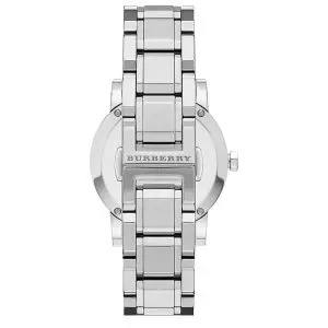 Burberry Women’s Stainless Steel Swiss Made Silver Dial 34mm Watch BU9125