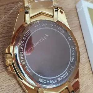 Michael Kors Women’s Quartz Stainless Steel White Dial 38mm Watch MK6693