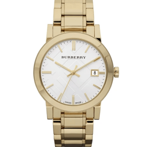 Burberry Men’s Swiss Made Stainless Steel Silver Dial 38mm Watch BU9003