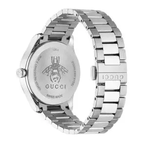 Gucci Women’s Swiss Made Quartz Stainless Steel Silver Dial 38mm Watch YA1264028