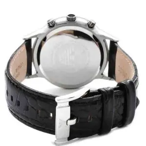 Emporio Armani Men’s Quartz Leather Strap Black Dial 43mm Watch AR2447