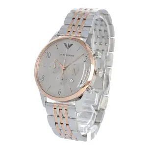 Emporio Armani Men’s Quartz Stainless Steel Grey Dial 43mm Watch AR1864