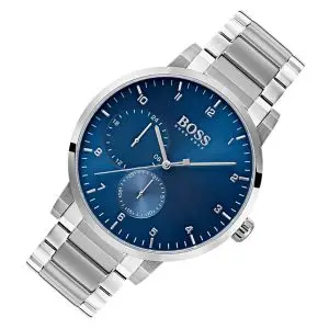 Hugo Boss Men’s Chronograph Quartz Stainless Steel Blue Dial 42mm Watch 1513597