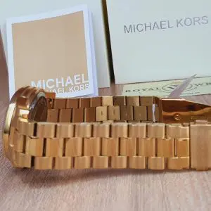 Michael Kors Women’s Analog Stainless Steel Gold Dial 38mm Watch MK5055