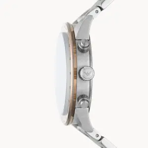 Emporio Armani Men’s Quartz Stainless Steel Beige Dial 43mm Watch AR11352
