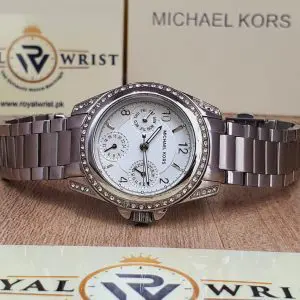 Michael Kors Women’s Analog Stainless Steel Silver Dial 33mm Watch MK5612