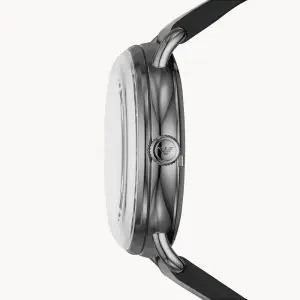 Emporio Armani Men’s Automatic Leather Strap Black Dial 43mm Watch AR60026
