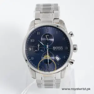 Hugo Boss Men’s Quartz Stainless Steel Blue Dial 44mm Watch 1513784