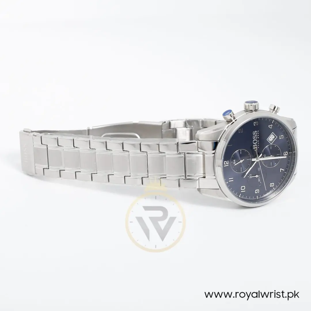 Hugo Boss Men’s Quartz Stainless Steel Blue Dial 44mm Watch 1513784