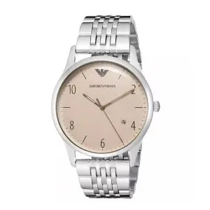 Emporio Armani Men’s Quartz Stainless Steel Cream Dial 41mm Watch AR1881