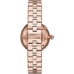 Emporio Armani Women’s Analog Stainless Steel Black Dial 32mm Watch AR11197