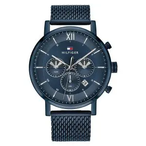 Tommy Hilfiger Men’s Quartz Stainless Steel Blue Dial 44mm Watch 1710397