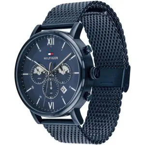 Tommy Hilfiger Men’s Quartz Stainless Steel Blue Dial 44mm Watch 1710397