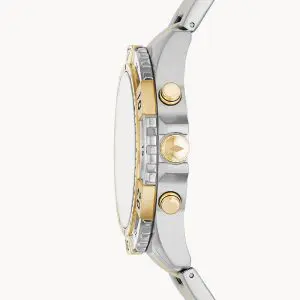 Fossil Men’s Quartz Stainless Steel Black Dial 44mm Watch FS5771