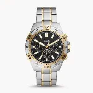Fossil Men’s Quartz Stainless Steel Black Dial 44mm Watch FS5771