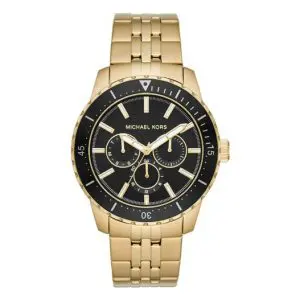 Michael Kors Men’s Stainless Steel Black Dial 44mm Watch MK7154