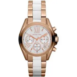 Michael Kors Women’s Quartz Stainless Steel White Dial 36mm Watch MK5907