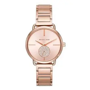 Michael Kors Women’s Quartz Stainless Steel Rose Gold Dial 37mm Watch MK3640
