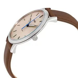Fossil Men’s Quartz Leather Strap Off White Dial 44mm Watch FS5306