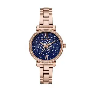 Michael Kors Women’s Quartz Stainless Steel Blue Dial 36mm Watch MK3971