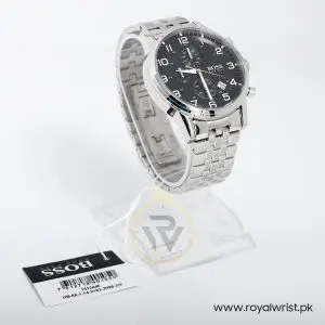 Hugo Boss Men’s Quartz Stainless Steel Black Dial 44mm Watch 1512446