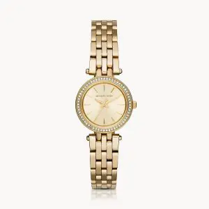 Michael Kors Women’s Quartz Stainless Steel Gold Dial 26mm Watch MK3295