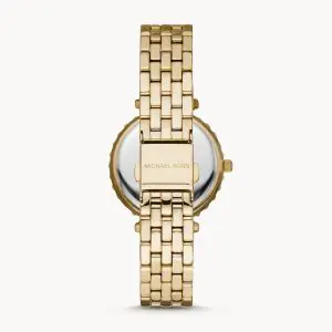 Michael Kors Women’s Quartz Stainless Steel Gold Dial 35mm Watch MK4513