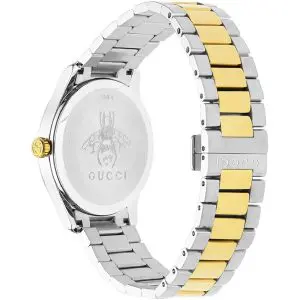 Gucci Unisex Quartz Stainless Steel Swiss Made Silver Dial 38mm Watch YA1264075