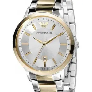 Emporio Armani Men’s Stainless Steel Silver Dial 43mm Watch AR2449