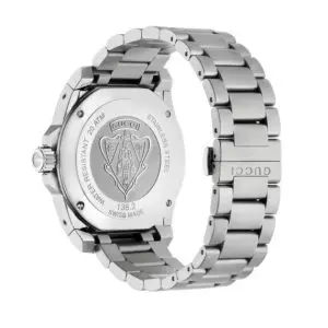 Gucci Men’s Analog Quartz Stainless Steel Blue Dial 45mm Watch YA136203