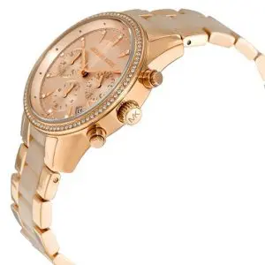Michael Kors Women’s Quartz Stainless Steel Rose Gold Dial 37mm Watch MK6307