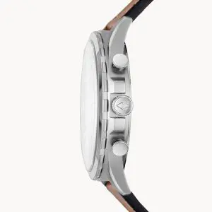 Fossil Men’s Quartz Leather Strap Blue Dial 46mm Watch FS5607