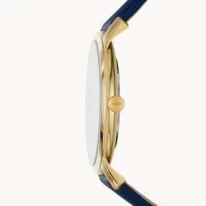 Fossil Men’s Quartz Leather Strap Blue Dial 44mm Watch FS5789